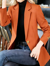 Blazer formal con solapa y un botón