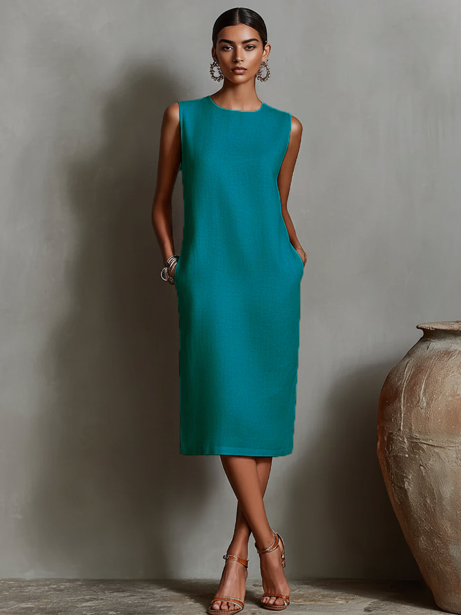 Vestido de verano fácil de lino