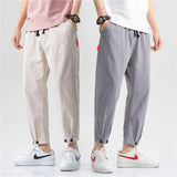 Theo - Pantalones Ajustados de Algodón