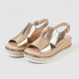 VERONICA | Sandalias ortopédicas (dorado)