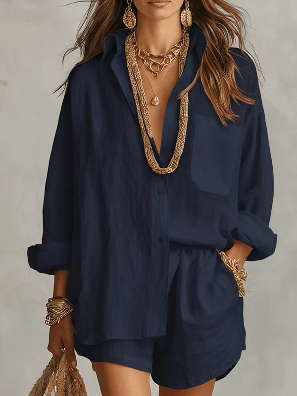 BIANCA · CONJUNTO BOHO DE LINO