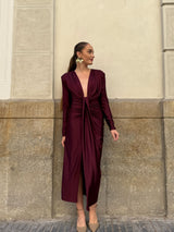 Vestido Nudo Fruncido
