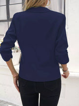 Blazer formal sencillo con solapa