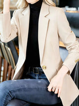 Blazer formal con solapa y un botón