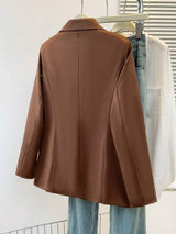 Blazer formal de una fila de botones con solapa