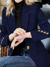 Blazer formal con solapa y un botón
