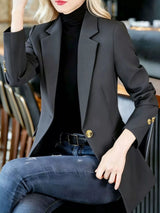 Blazer formal con solapa y un botón