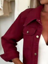Cazadora vaquera cropped chic