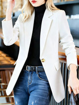 Blazer formal con solapa y un botón