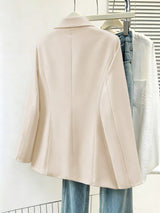 Blazer formal de una fila de botones con solapa