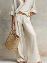 TARA · CONJUNTO RESORT DE LINO NATURAL