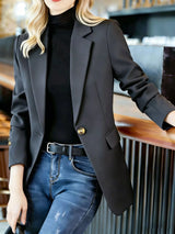 Blazer formal con solapa y un botón