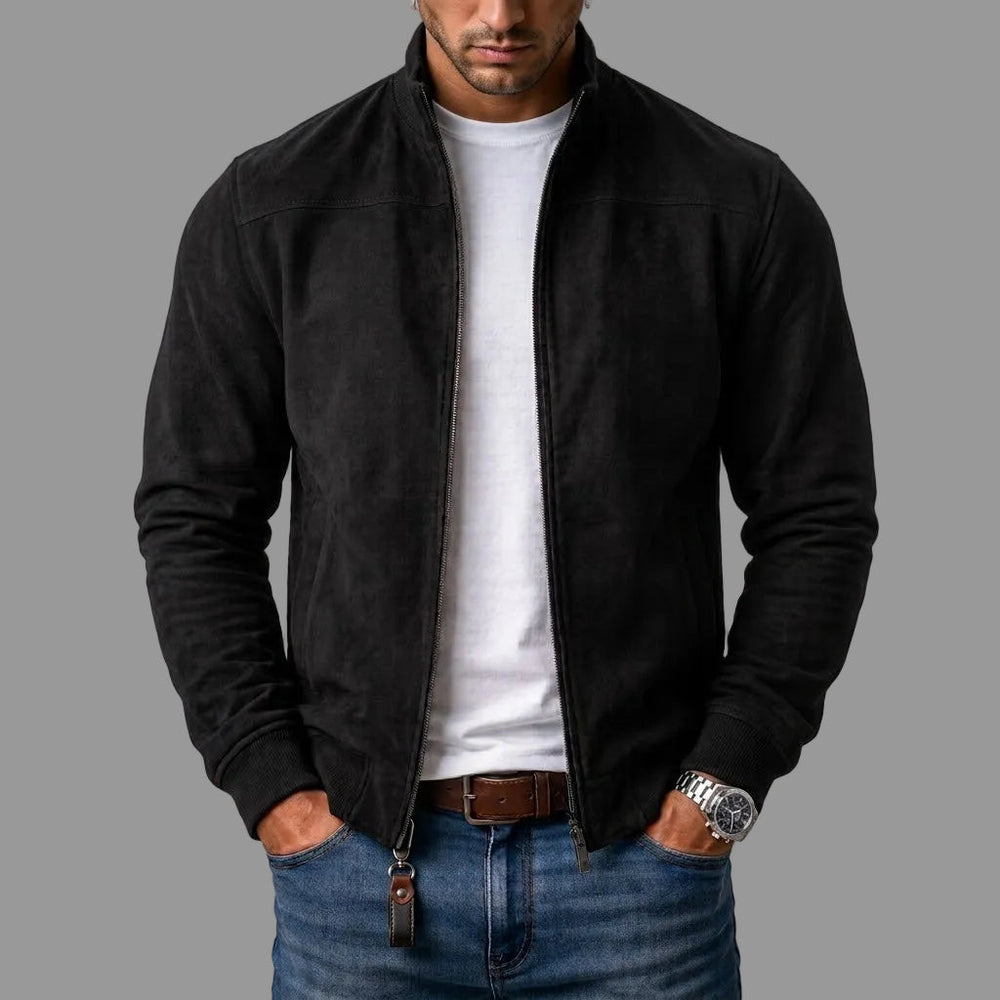 Varel | Chaqueta Bomber de Ante