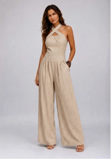Bianca / Mono elegante con escote cruzado
