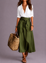 VERA | Elegante Conjunto Falda Midi