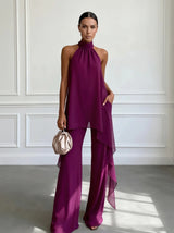 CLARA - Conjunto Elegante Cuello Halter