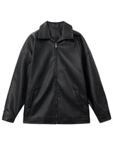 Mauro | Chaqueta de Piel Sintética Negra