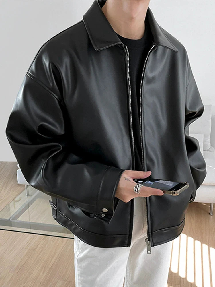 Mauro | Chaqueta de Piel Sintética Negra
