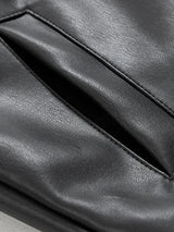 Mauro | Chaqueta de Piel Sintética Negra