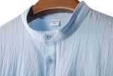 Camiseta Henley de Lino Kai