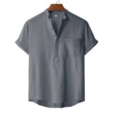 Camiseta Henley de Lino Kai