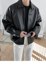 Mauro | Chaqueta de Piel Sintética Negra