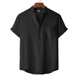 Camiseta Henley de Lino Kai