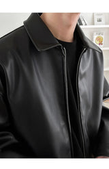 Mauro | Chaqueta de Piel Sintética Negra