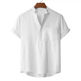 Camiseta Henley de Lino Kai