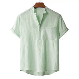Camiseta Henley de Lino Kai