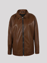 Mauro | Chaqueta de Piel Sintética Negra
