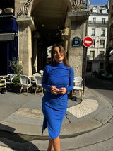 Vestido Midi Plumas