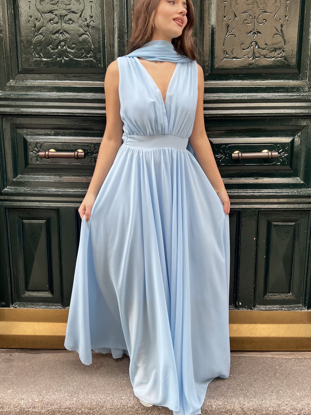 Vestido Largo Gasa
