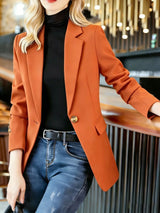 Blazer formal con solapa y un botón