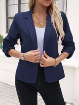 Blazer formal sencillo con solapa