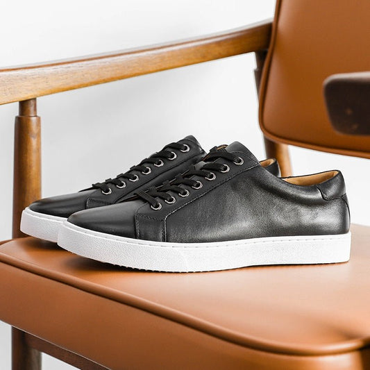 Zapatos Negros de Piel Genuina Claudio