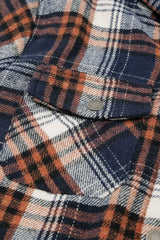 Chaqueta con capucha de cuadros