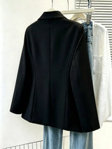Blazer formal de una fila de botones con solapa