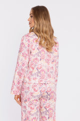 Chaqueta estampado floral con bolsillos