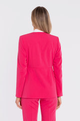 Blazer con lazo grande y cierre de gancho