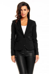 Blazer de un botón con solapa