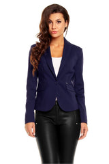 Blazer de un botón con solapa