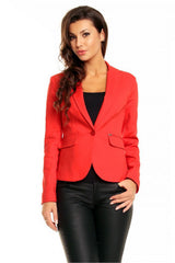 Blazer de un botón con solapa