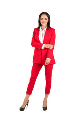 Blazer abierto con solapa y bolsillos