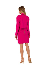 Blazer cropped de un botón con solapa