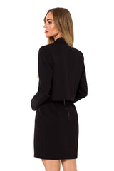 Blazer cropped de un botón con solapa