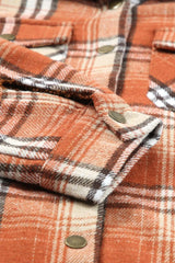 Chaqueta con capucha de cuadros