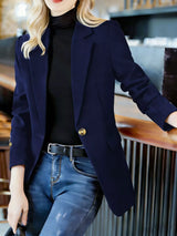 Blazer formal con solapa y un botón