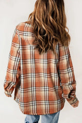 Chaqueta con capucha de cuadros