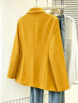 Blazer formal de una fila de botones con solapa